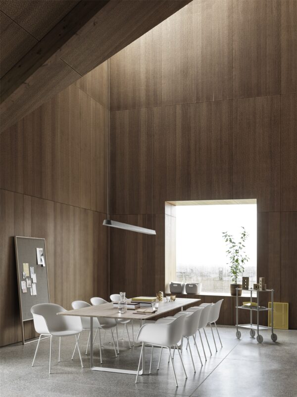 MUUTO - 70/70 Spisebord 225X90, Solid Oak/White - Billede 3
