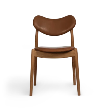 RO COLLECTION - Hybrid Spisebordsstol, Oak/Supreme Leather Cognac