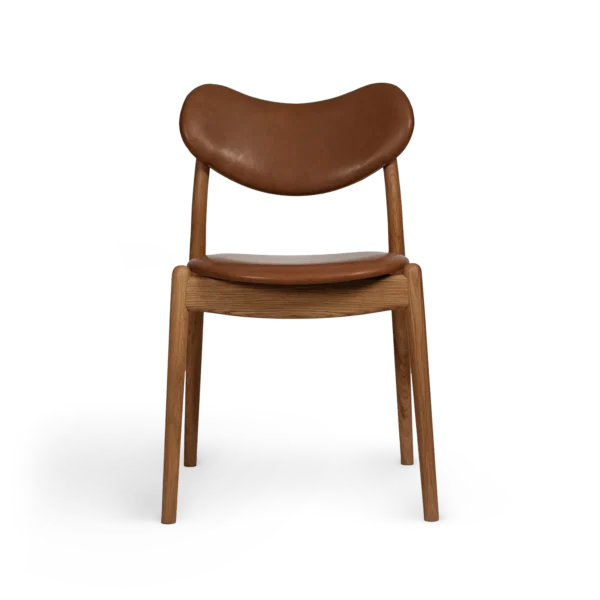RO COLLECTION - Hybrid Spisebordsstol, Oak/Supreme Leather Cognac