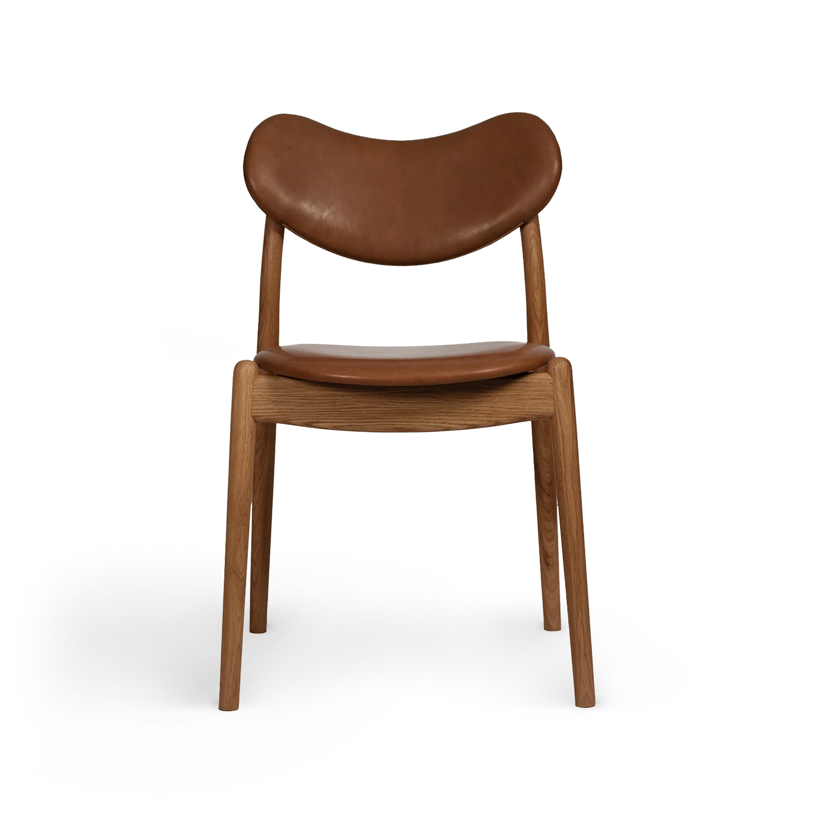 RO COLLECTION - Hybrid Spisebordsstol, Oak/Supreme Leather Cognac