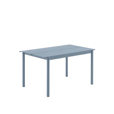 MUUTO - Linear Steel Havebord 140x75, Pale Blue