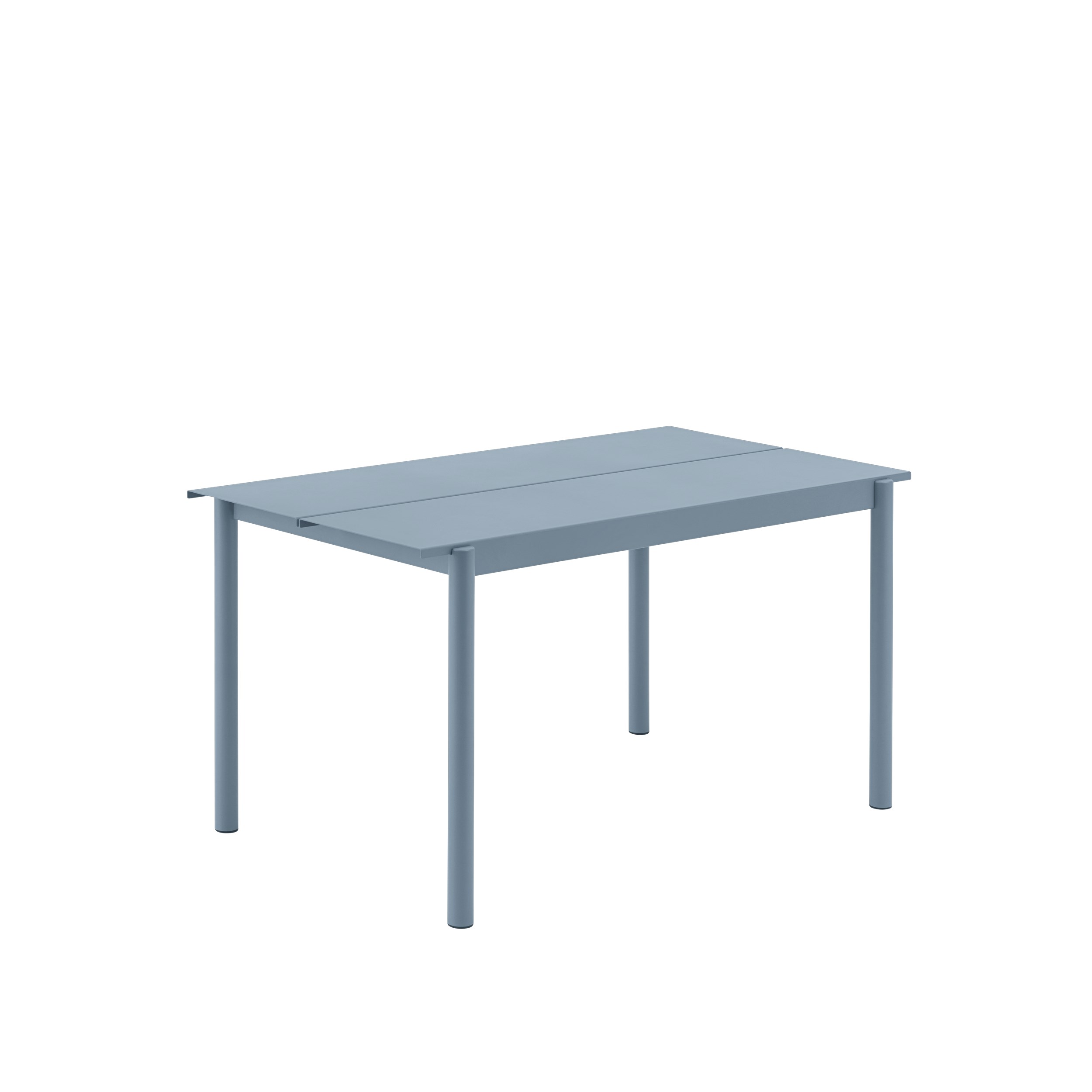 MUUTO - Linear Steel Havebord 140x75, Pale Blue