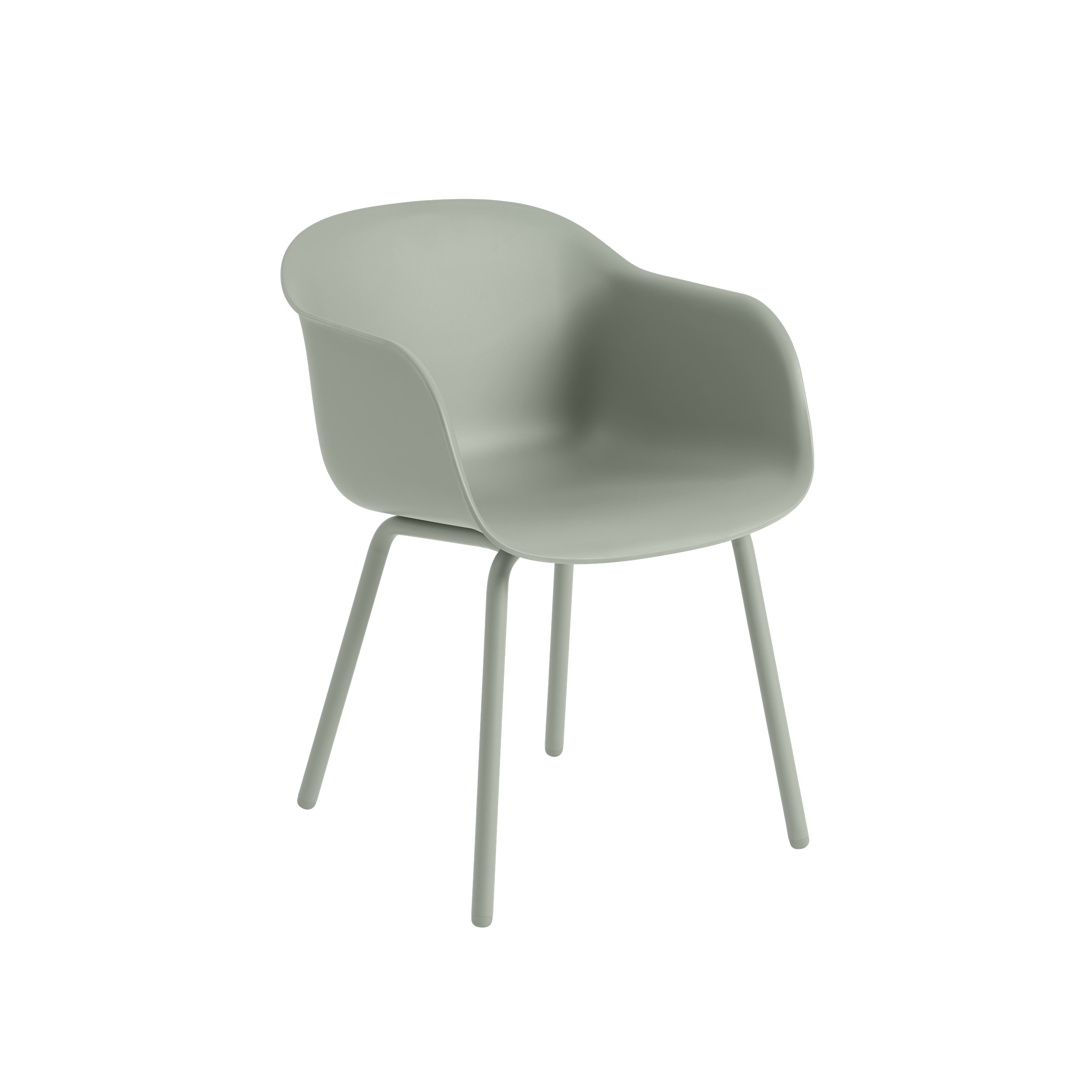 MUUTO - Fiber Udendørs Armstol, Dusty Green