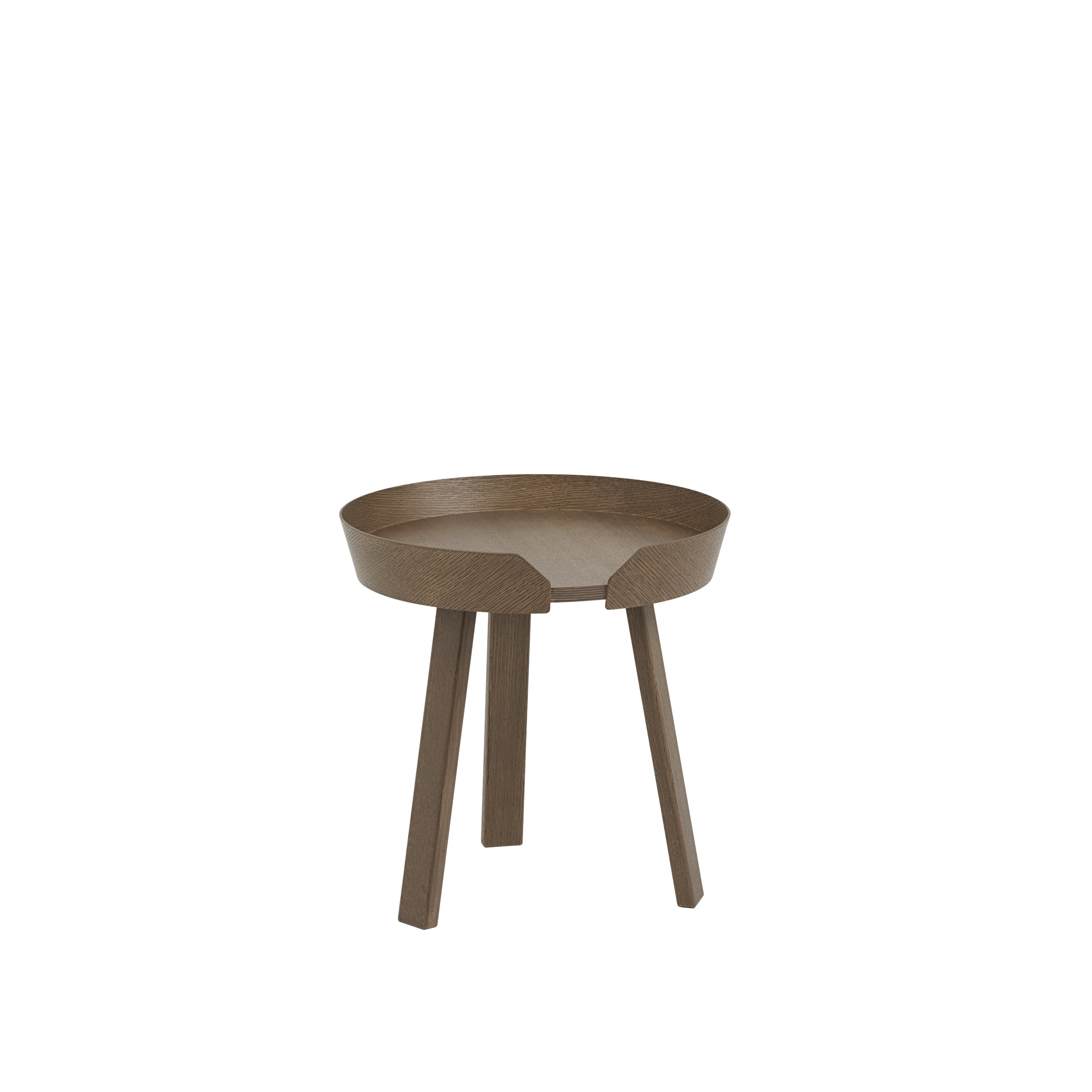 MUUTO - Around Sofabord Ø45, Stained Dark Brown