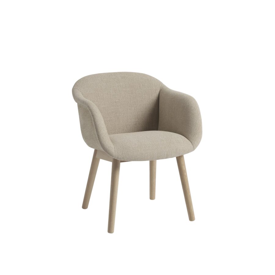 MUUTO - Fiber Soft Armstol, Wood, Ecriture 240/Oak