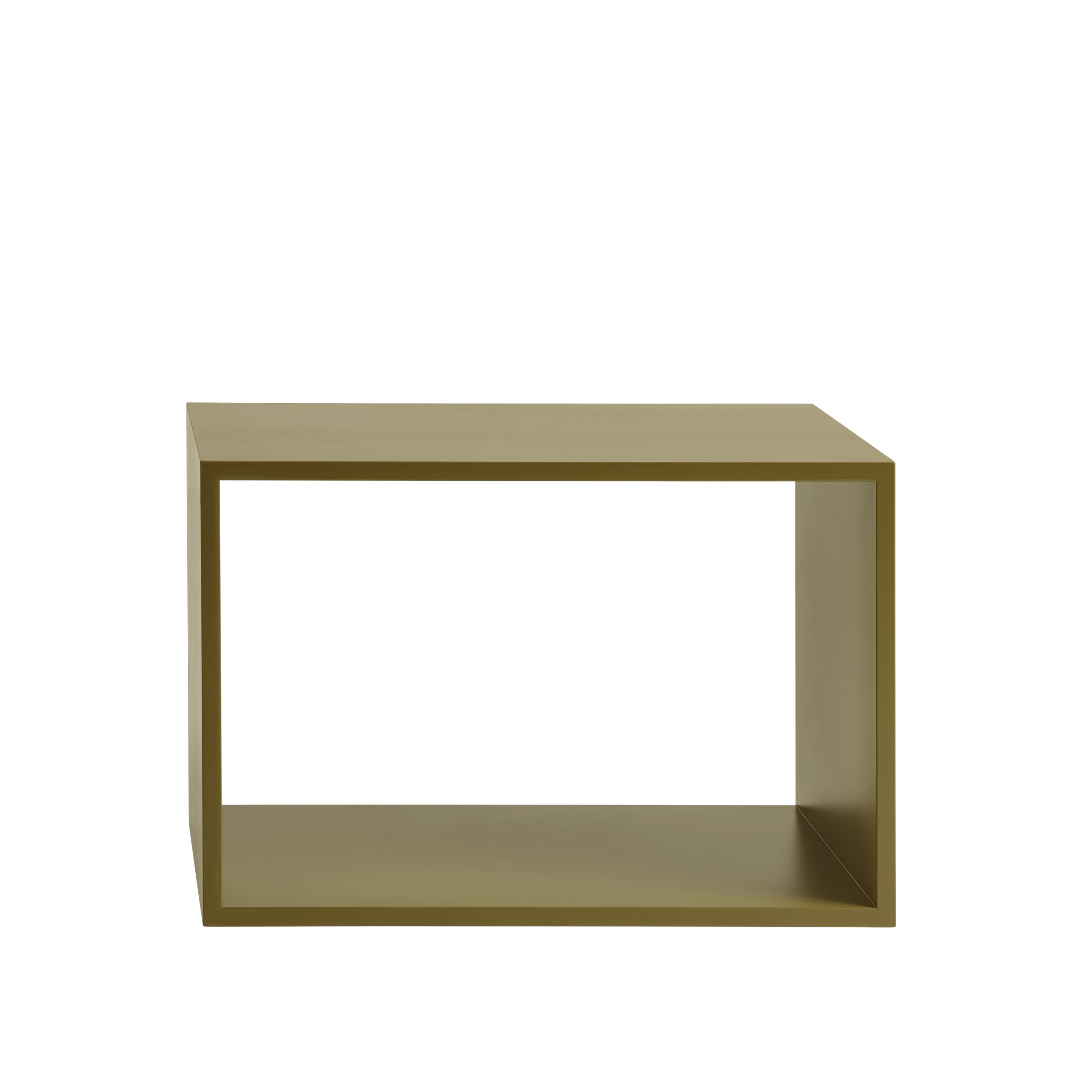 MUUTO - Stacked Opbevaringssystem Modul Open, Brown Green