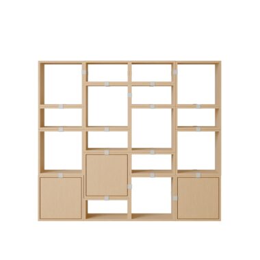 MUUTO - Stacked Opbevaringssystem Bookcase 4, Oak