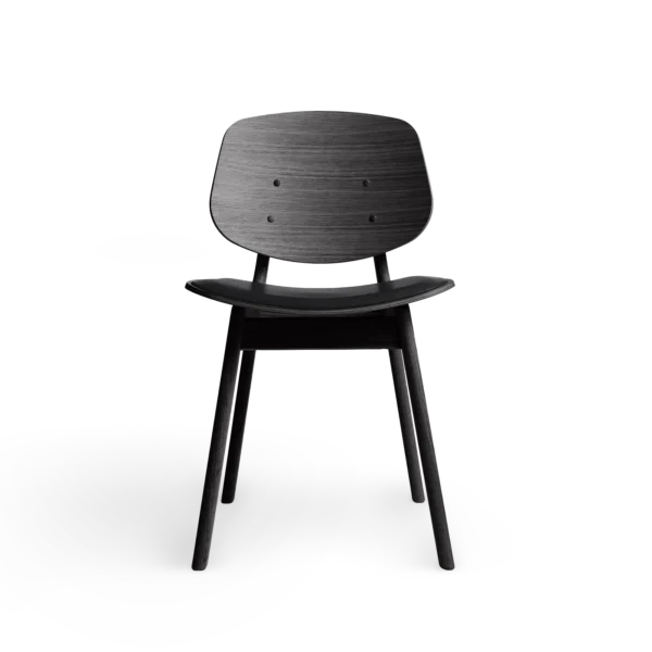 RO COLLECTION - Pandora Spisebordsstol, Black Oak/Exclusive Leather Black