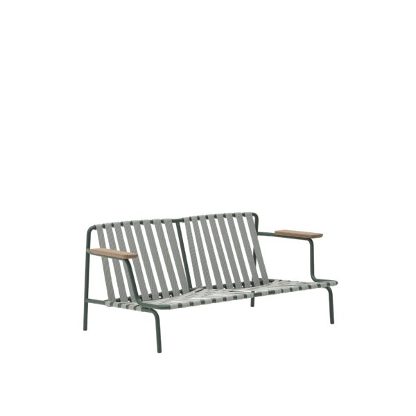MUUTO - Settle Udendørs Sofa 2 Pers, Weave 2/Dark Green - Billede 3