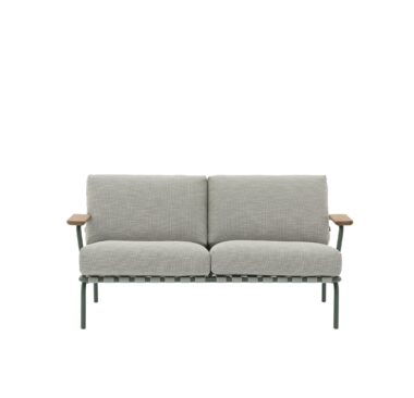 MUUTO - Settle Udendørs Sofa 2 Pers, Weave 2/Dark Green