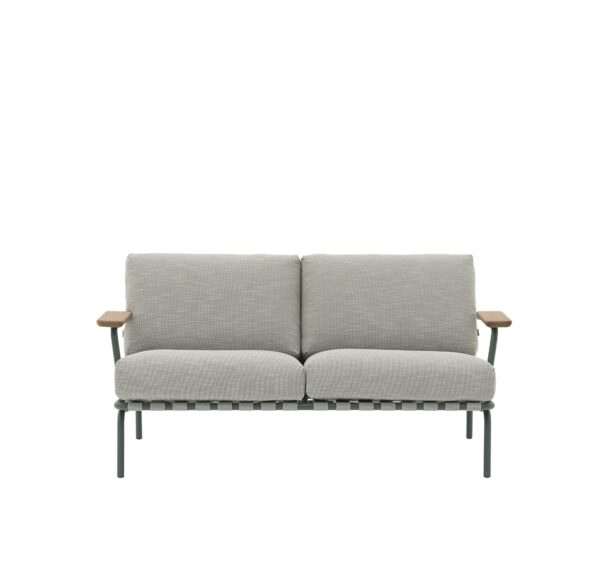 MUUTO - Settle Udendørs Sofa 2 Pers, Weave 2/Dark Green