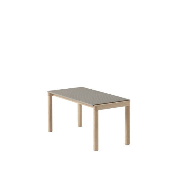 MUUTO - Couple Sofabord 40x84 - 1 Wavy, Taupe/Oak