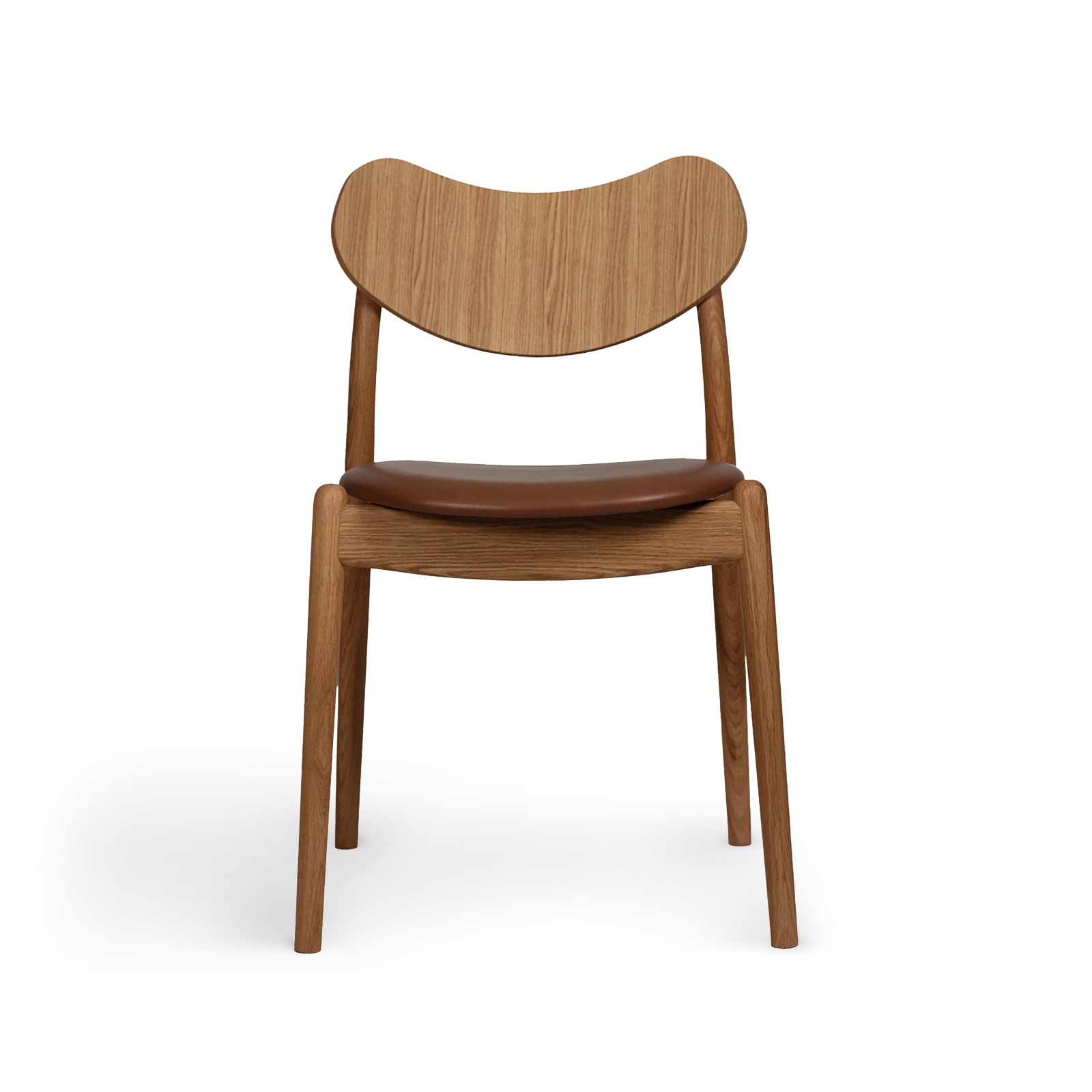 RO COLLECTION - Hybrid Spisebordsstol, Oak/Supreme Leather Nougat
