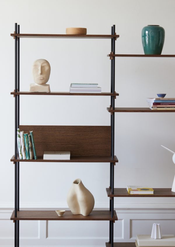 MOEBE - Reolsystem S.255.2.H, Smoked Oak/Stål - Billede 3