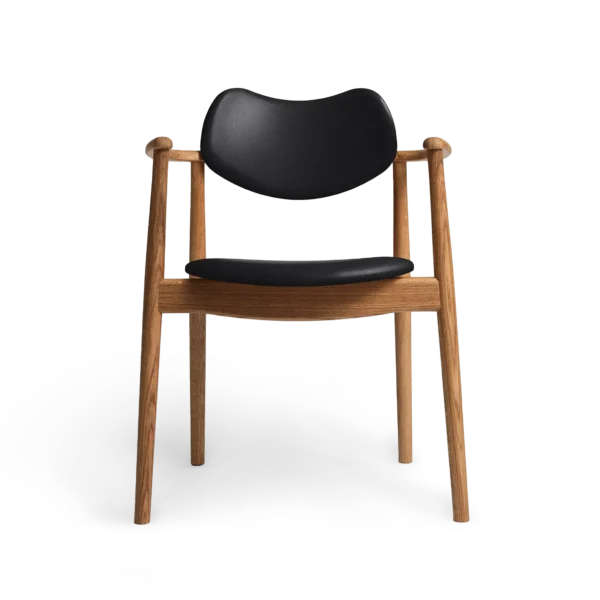 RO COLLECTION - Regatta Spisebordsstol, Oak/Exclusive Leather Black