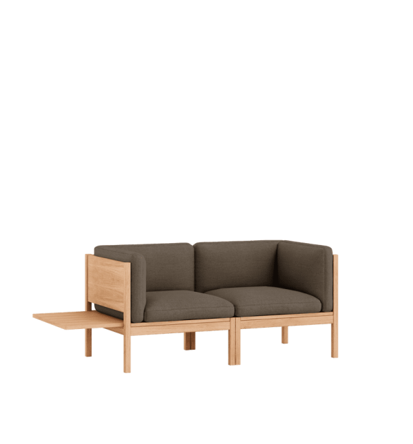 MOEBE - Modulsofa 2 Seater m. Sidebord, Autumn 361