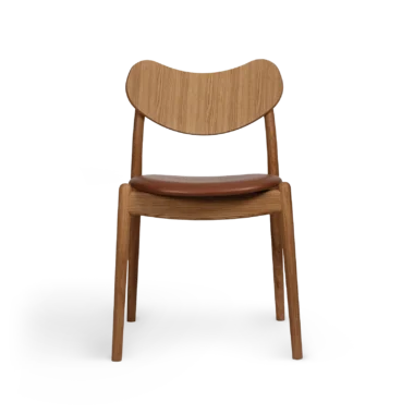 RO COLLECTION - Hybrid Spisebordsstol, Oak/Supreme Leather Cognac