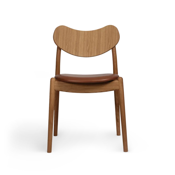 RO COLLECTION - Hybrid Spisebordsstol, Oak/Supreme Leather Cognac