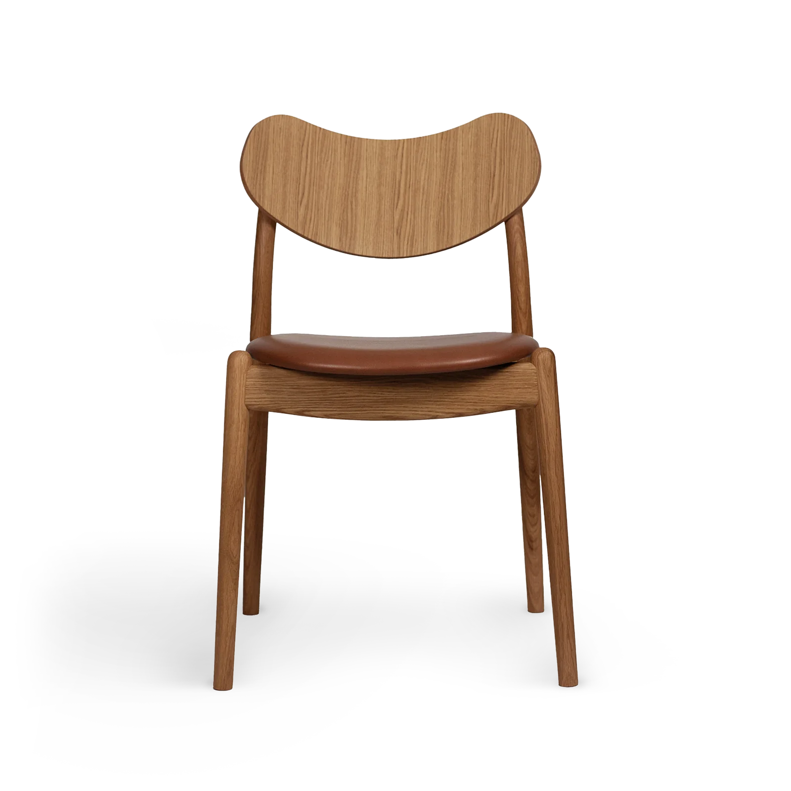 RO COLLECTION - Hybrid Spisebordsstol, Oak/Supreme Leather Cognac