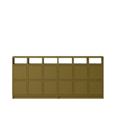 MUUTO - Stacked Opbevaringssystem Sideboard 1, Brown Green