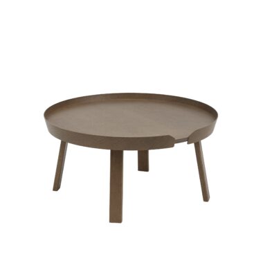 MUUTO - Around Sofabord Ø72, Stained Dark Brown