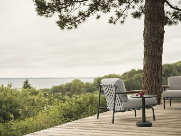 MUUTO - Settle Udendørs Loungestol, Weave 2/Dark Green - Billede 3