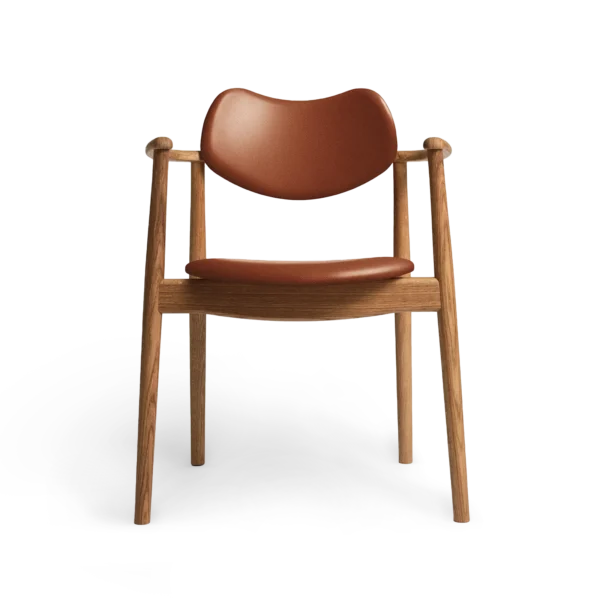 RO COLLECTION - Regatta Spisebordsstol, Oak/Standard Leather Calvados