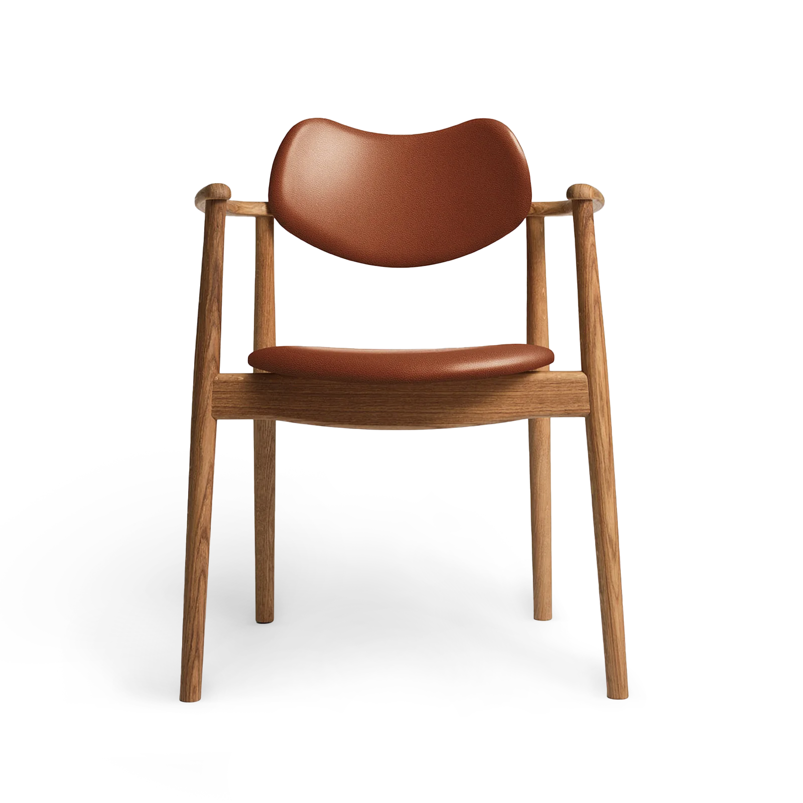 RO COLLECTION - Regatta Spisebordsstol, Oak/Standard Leather Calvados