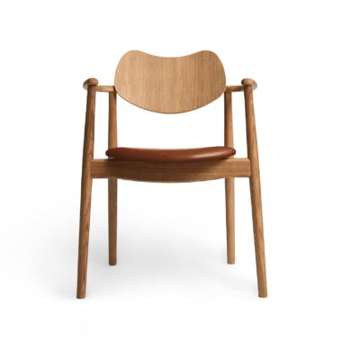 RO COLLECTION - Regatta Spisebordsstol, Oak/Exclusive Leather Cognac