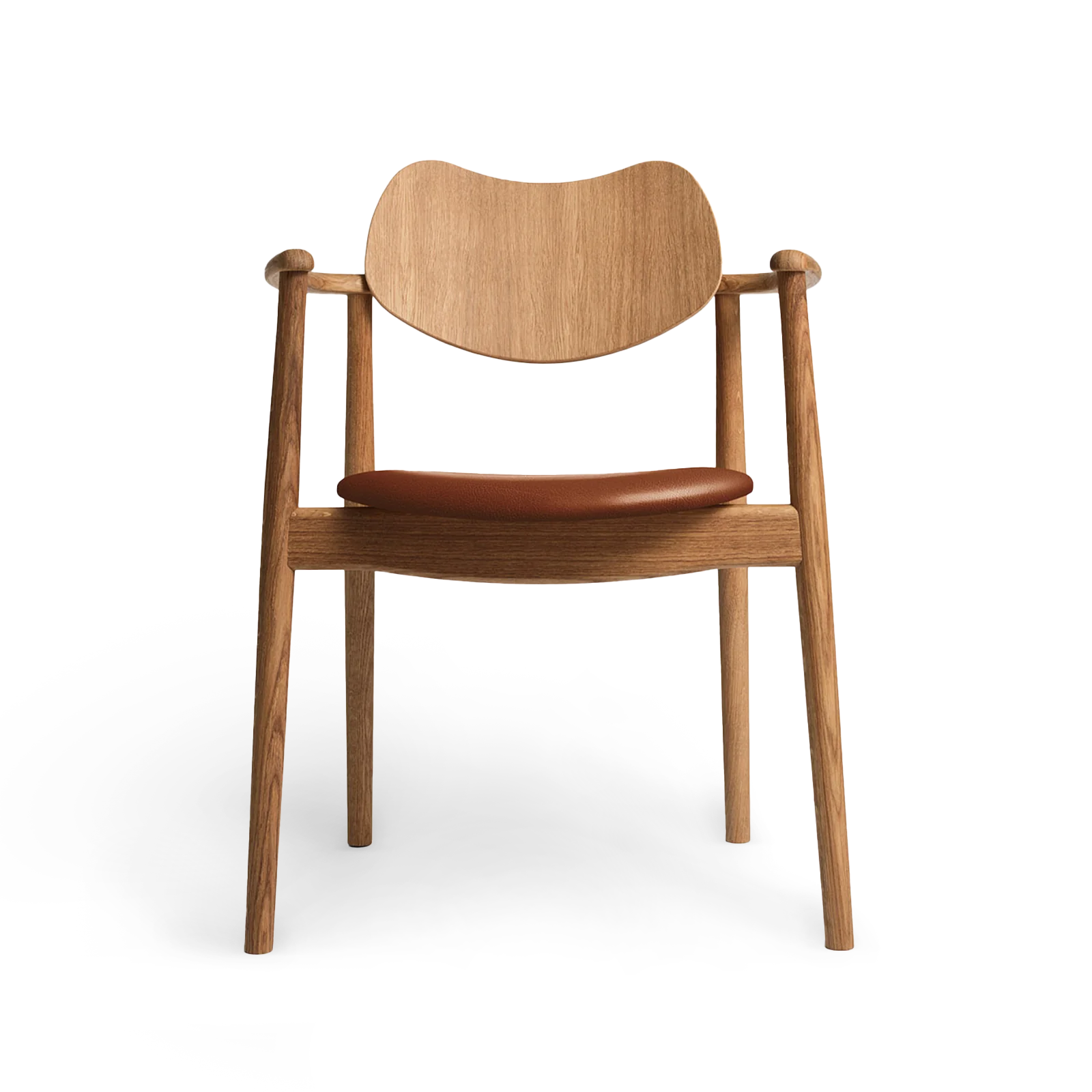 RO COLLECTION - Regatta Spisebordsstol, Oak/Exclusive Leather Cognac