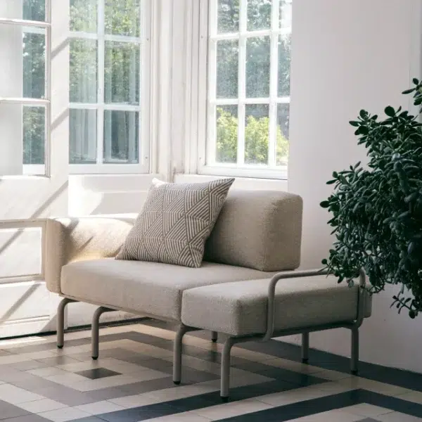 MANDALAY - Ivy Loungestol/Sofa M. Udtræk, Taupe - Billede 10