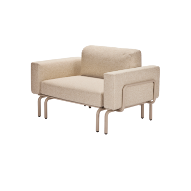 MANDALAY - Ivy Loungestol/Sofa M. Udtræk, Taupe