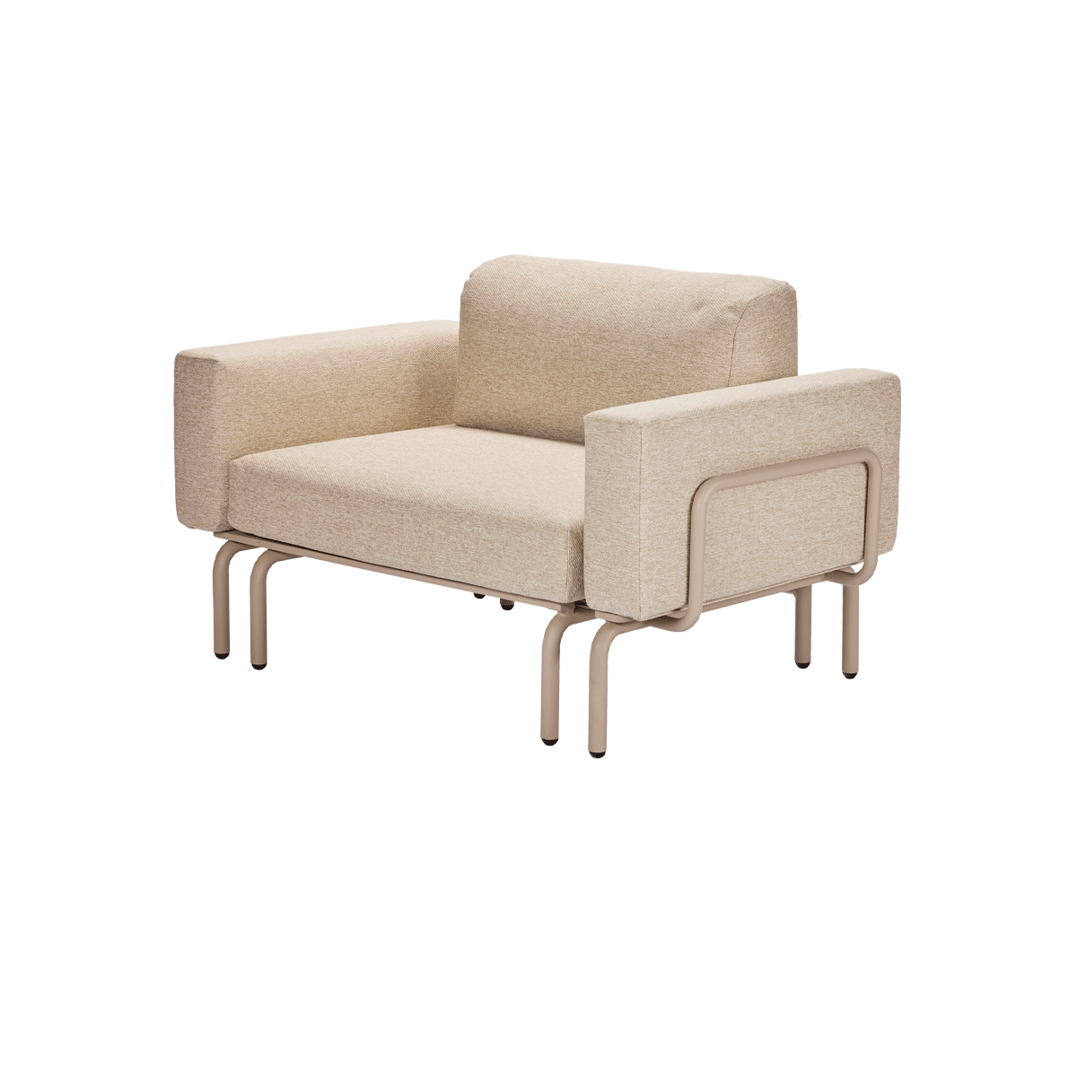MANDALAY - Ivy Loungestol/Sofa M. Udtræk, Taupe