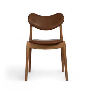 RO COLLECTION - Hybrid Spisebordsstol, Oak/Supreme Leather Nougat