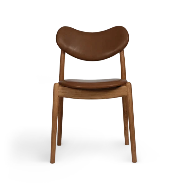 RO COLLECTION - Hybrid Spisebordsstol, Oak/Supreme Leather Nougat