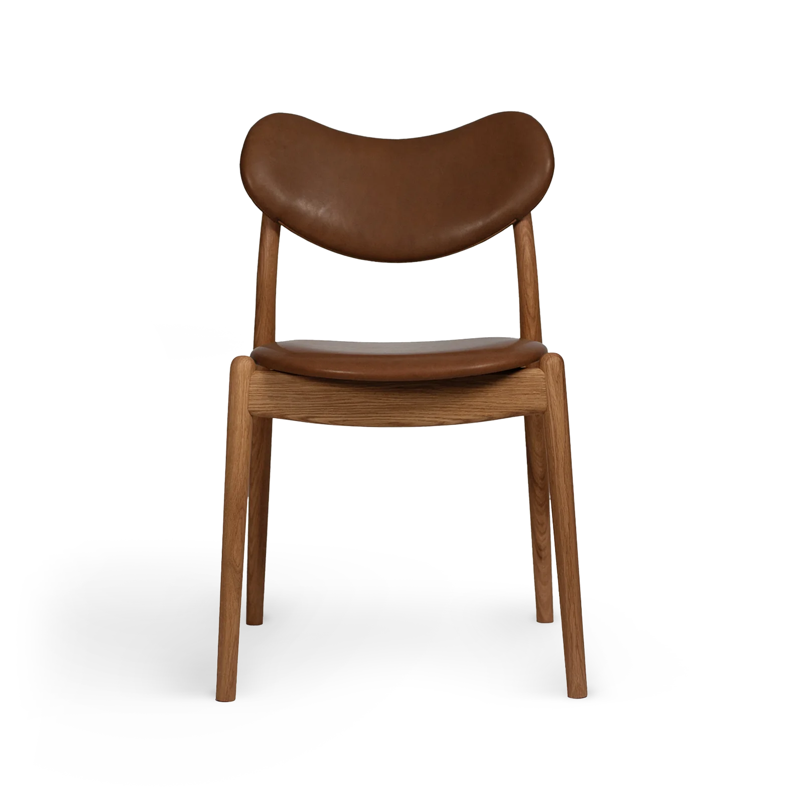 RO COLLECTION - Hybrid Spisebordsstol, Oak/Supreme Leather Nougat
