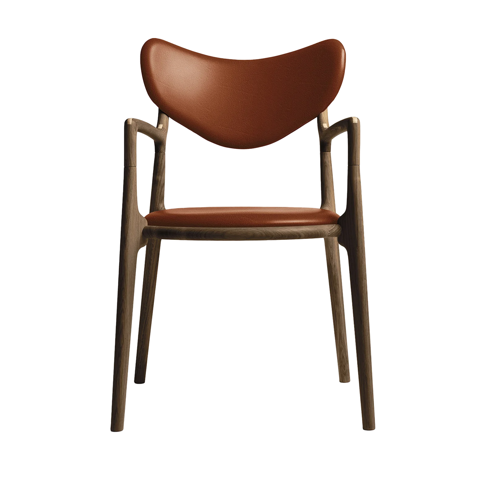 RO COLLECTION - Salon Spisebordsstol, Smoked Oak/Exclusive Leather Cognac