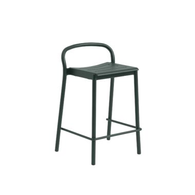 MUUTO - Linear Steel Barstol H65, Dark Green