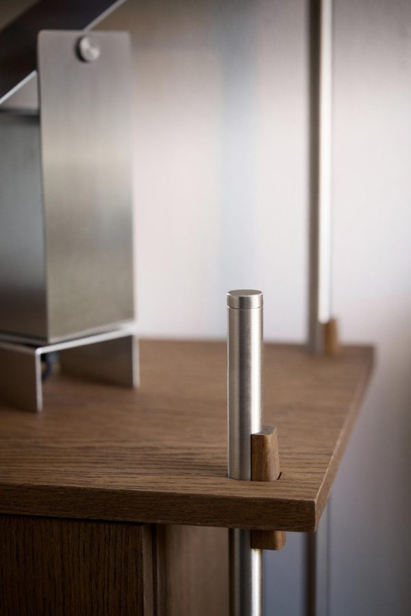 MOEBE - Reolsystem S.65.2.D, Smoked Oak/Stål - Billede 3