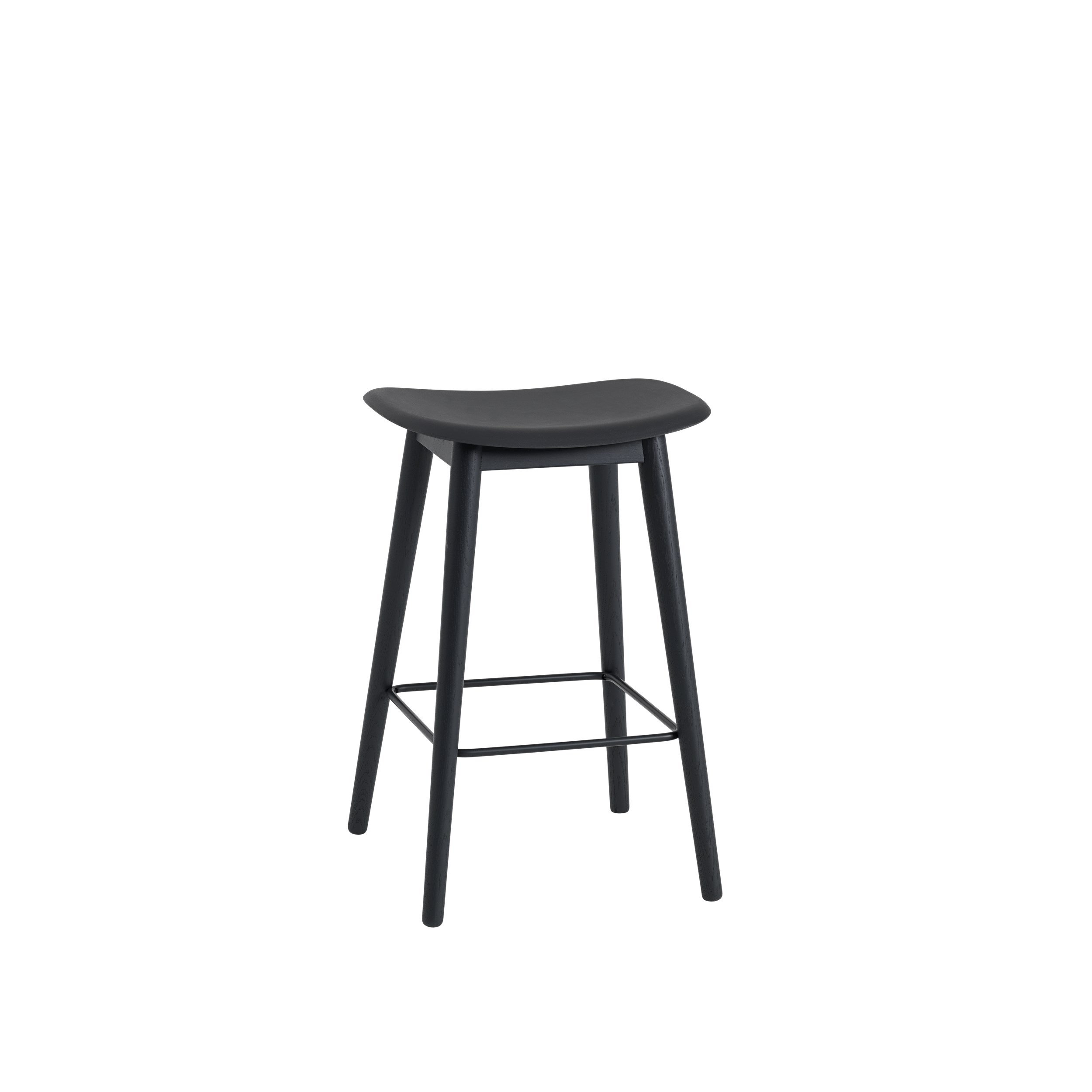 MUUTO - Fiber Barstol 65, Black/Anthracite