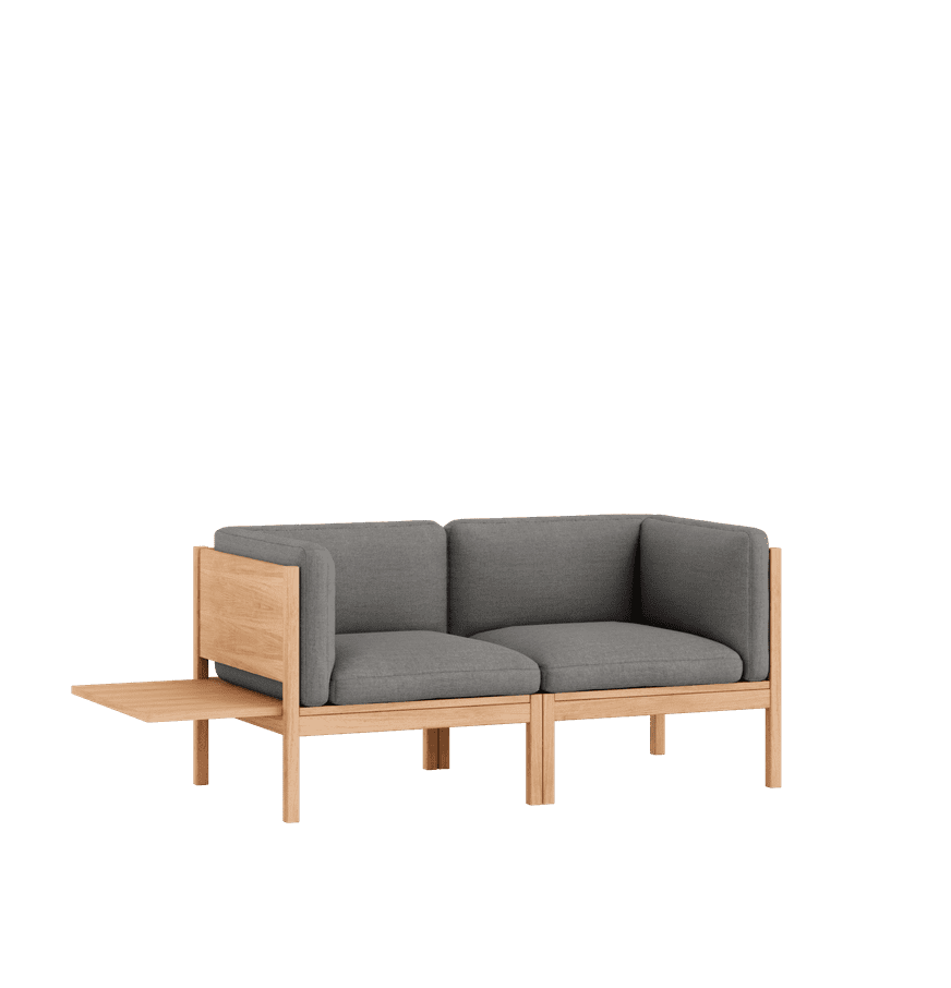 MOEBE - Modulsofa 2 Seater m. Sidebord, Autumn 131