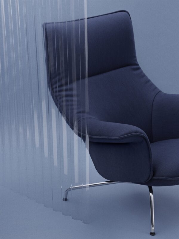 MUUTO - Doze Lænestol High Tube, Balder 782/Chrome - Billede 3