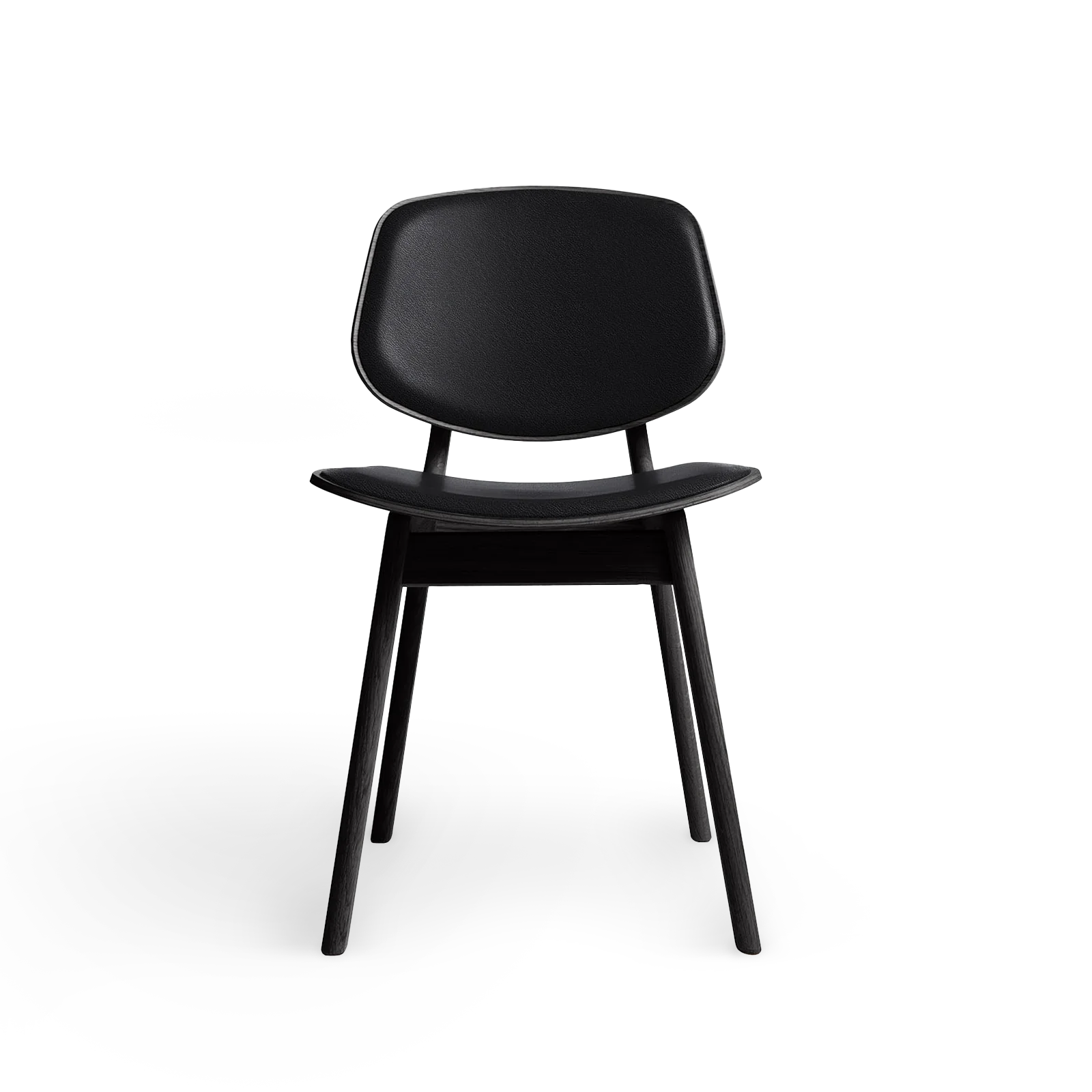RO COLLECTION - Pandora Spisebordsstol, Black Oak/Standard Leather Black