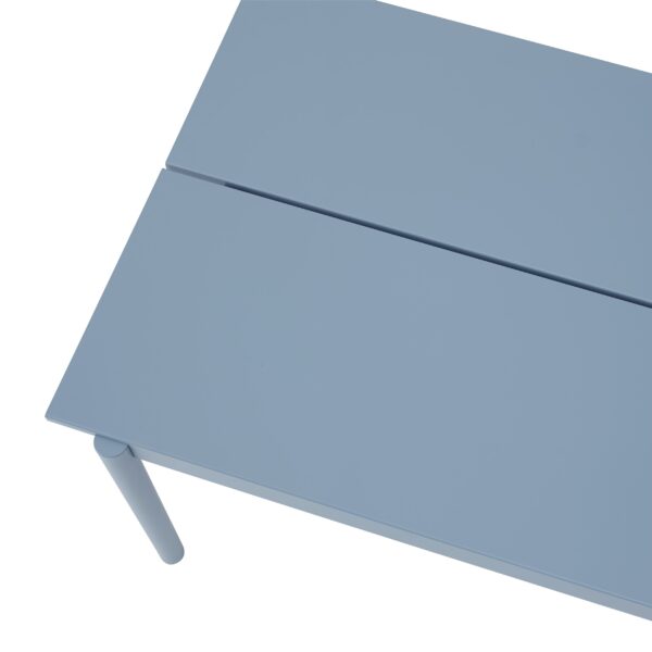 MUUTO - Linear Steel Havebord 220x90, Pale Blue - Billede 2