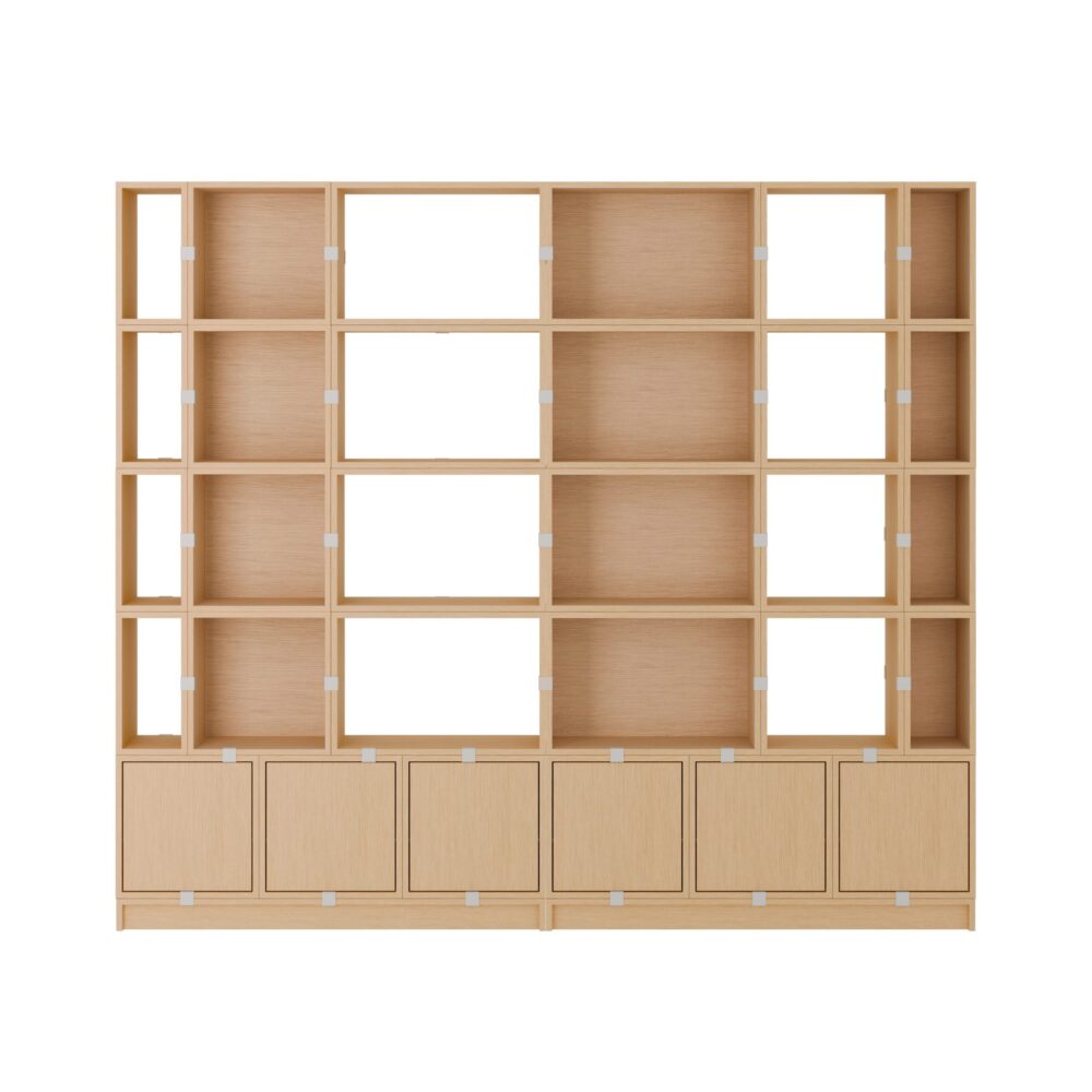 MUUTO - Stacked Opbevaringssystem Office 1, Oak