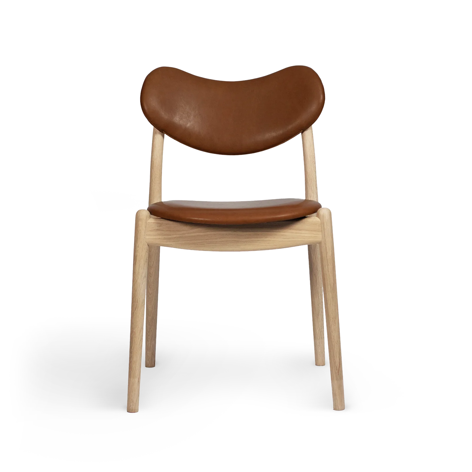 RO COLLECTION - Hybrid Spisebordsstol, Soaped Oak/Supreme Leather Nougat