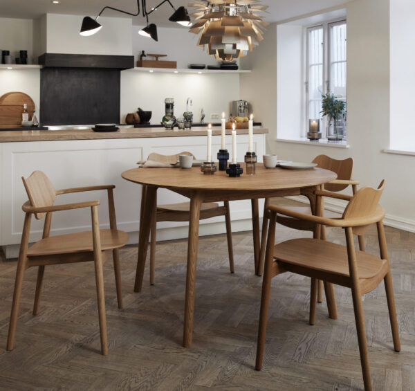 RO COLLECTION - Regatta Spisebordsstol, Oak/Exclusive Leather Choco - Billede 9