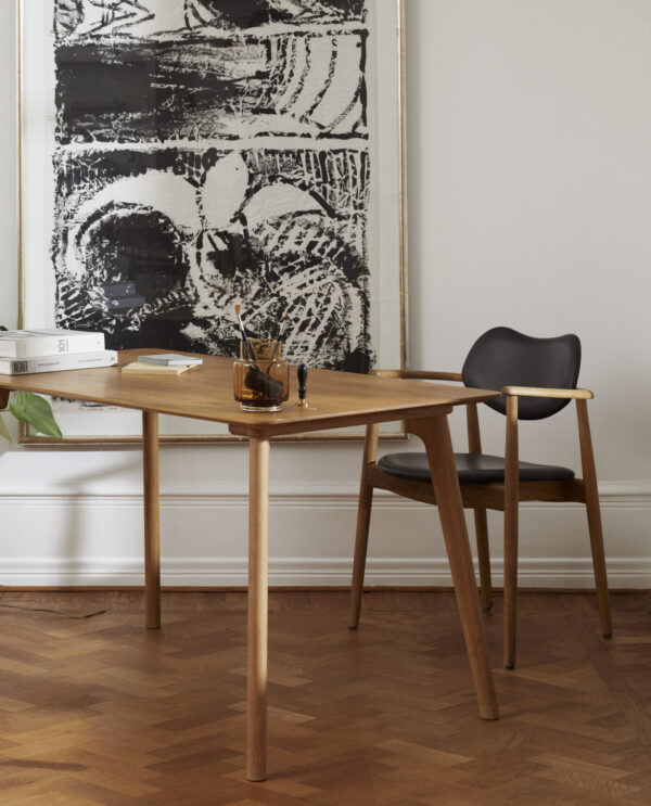 RO COLLECTION - Regatta Spisebordsstol, Oak/Exclusive Leather Choco - Billede 2