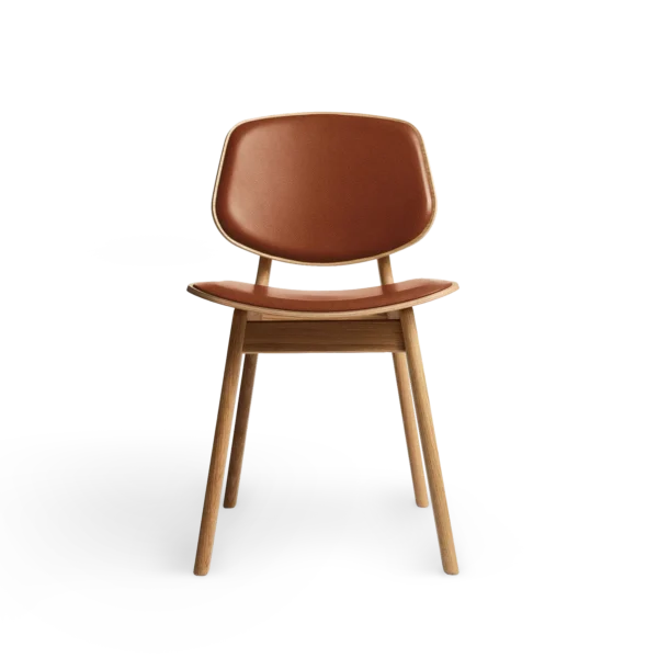 RO COLLECTION - Pandora Spisebordsstol, Oak/Standard Leather Calvados