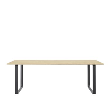 MUUTO - 70/70 Spisebord 225X90, Solid Oak/Anthracite Black